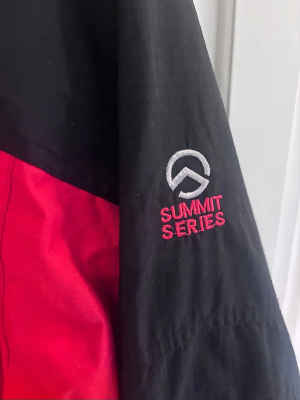 The North Face Red and Black Waterproof Raincoat Gortex Medium Men’s